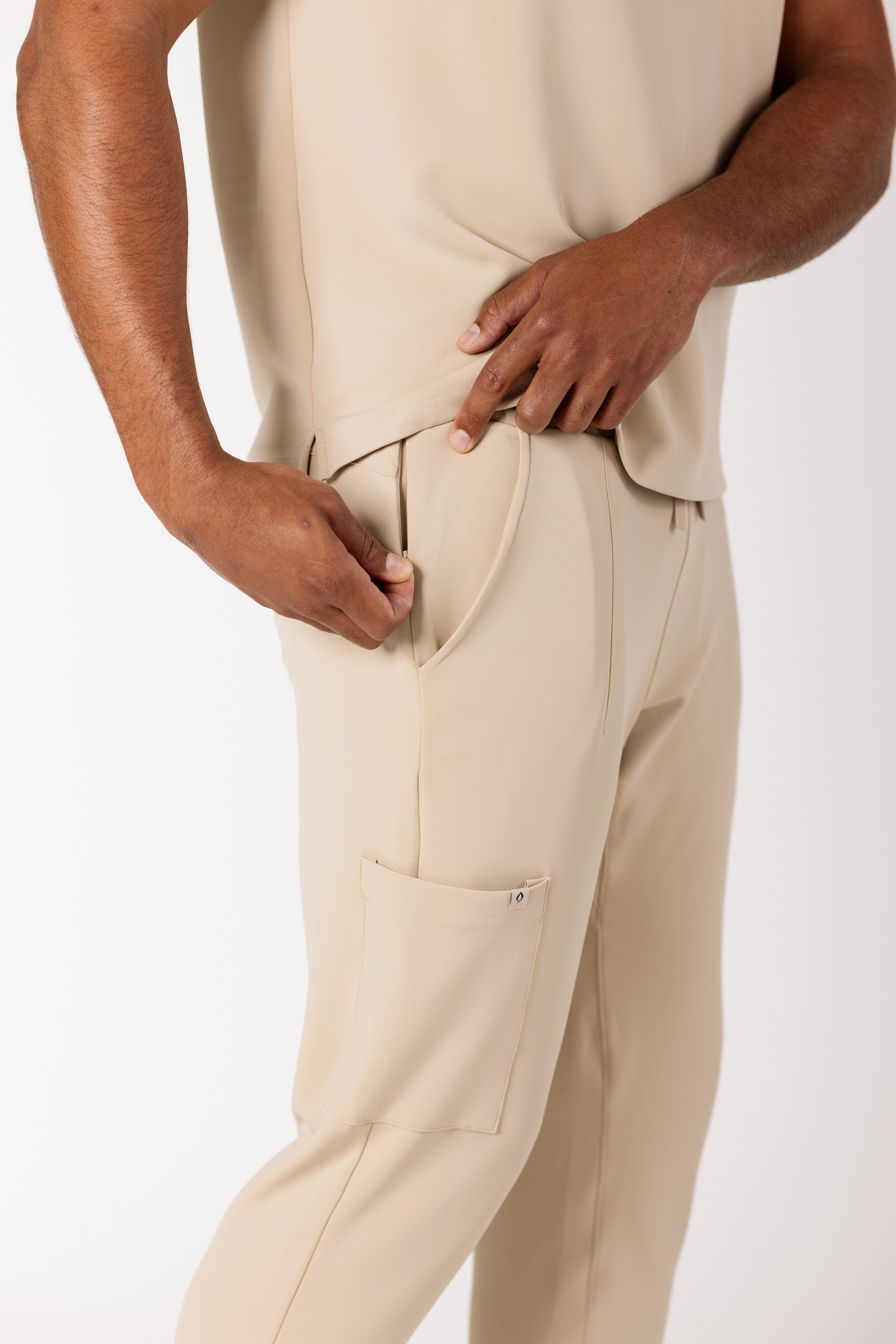 Men's Precision Jogger premium scrub pants in Desert Dune