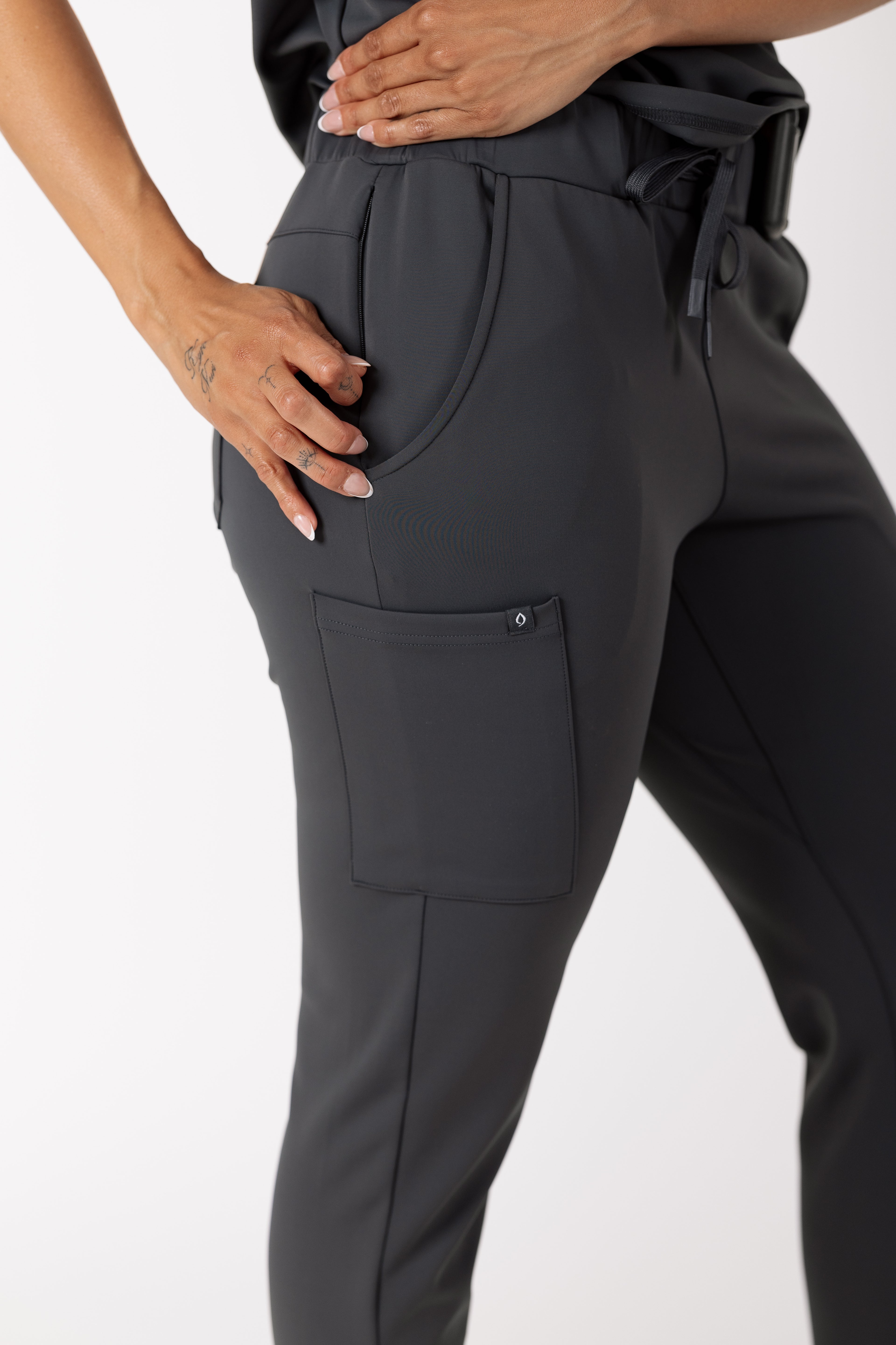 Women's Precision Jogger premium scrub pants in Tech Gray