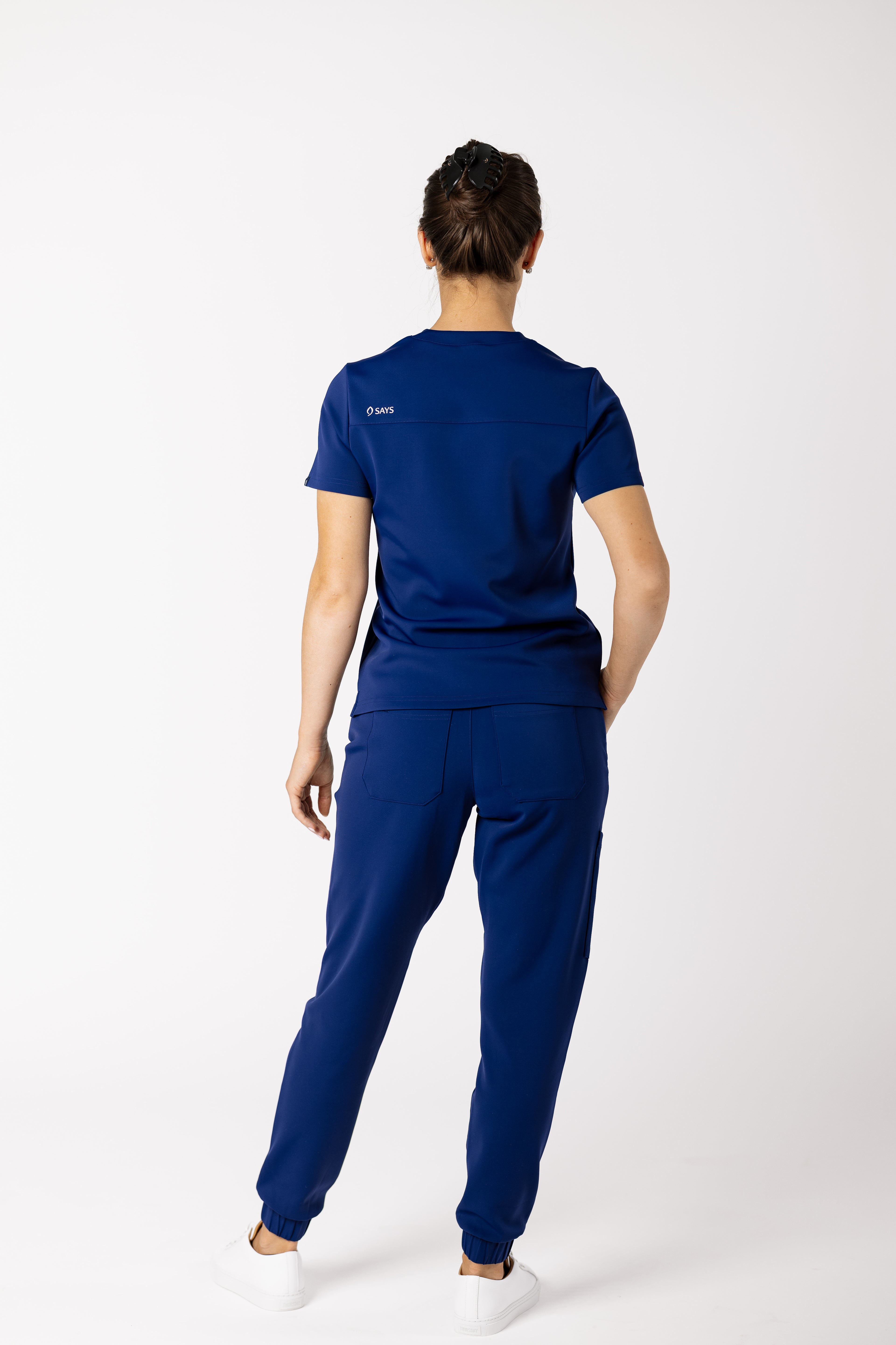 Women's Precision Jogger premium scrub pants in Ionic Blue