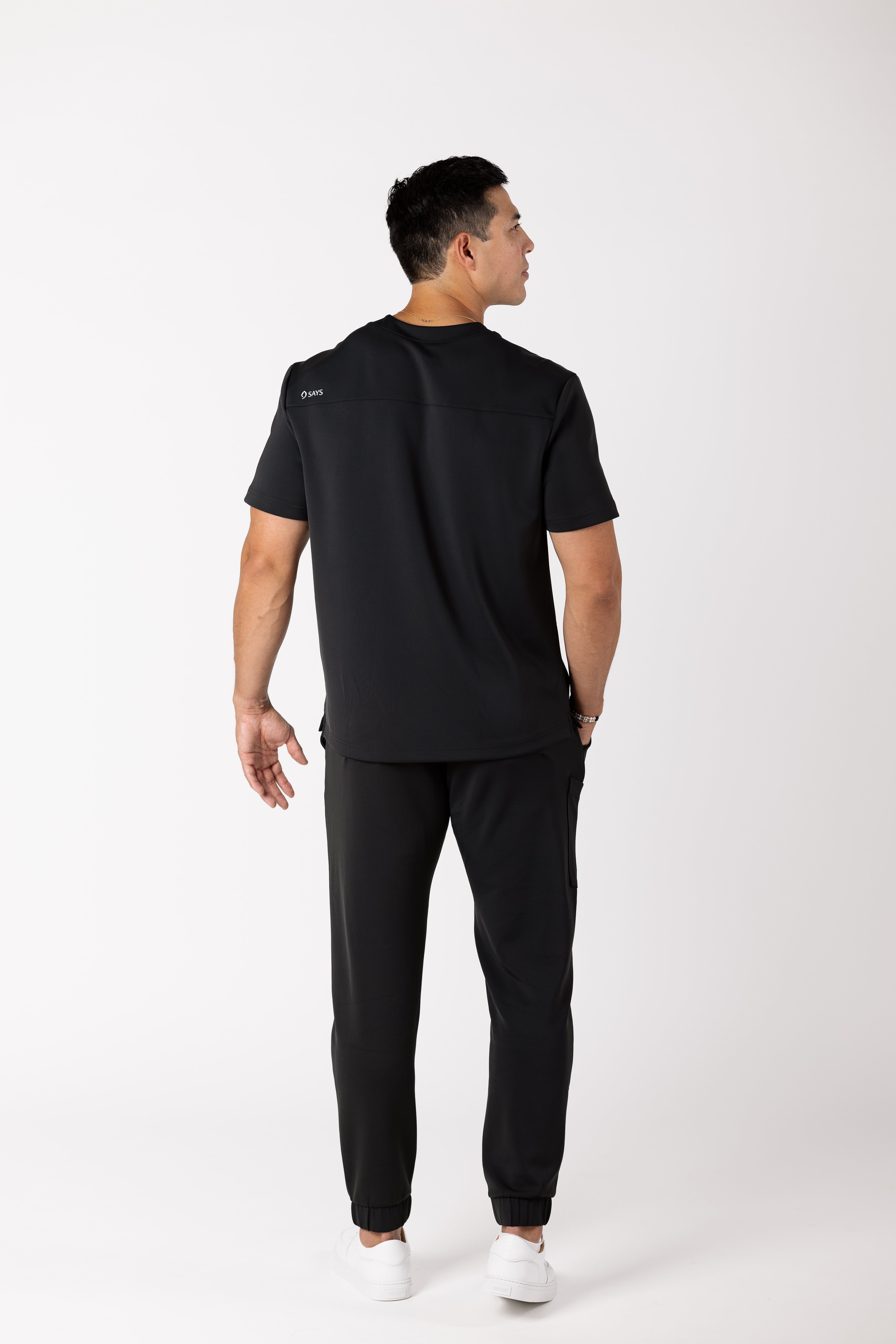 Men's Precision Jogger premium scrub pants in Jet Black