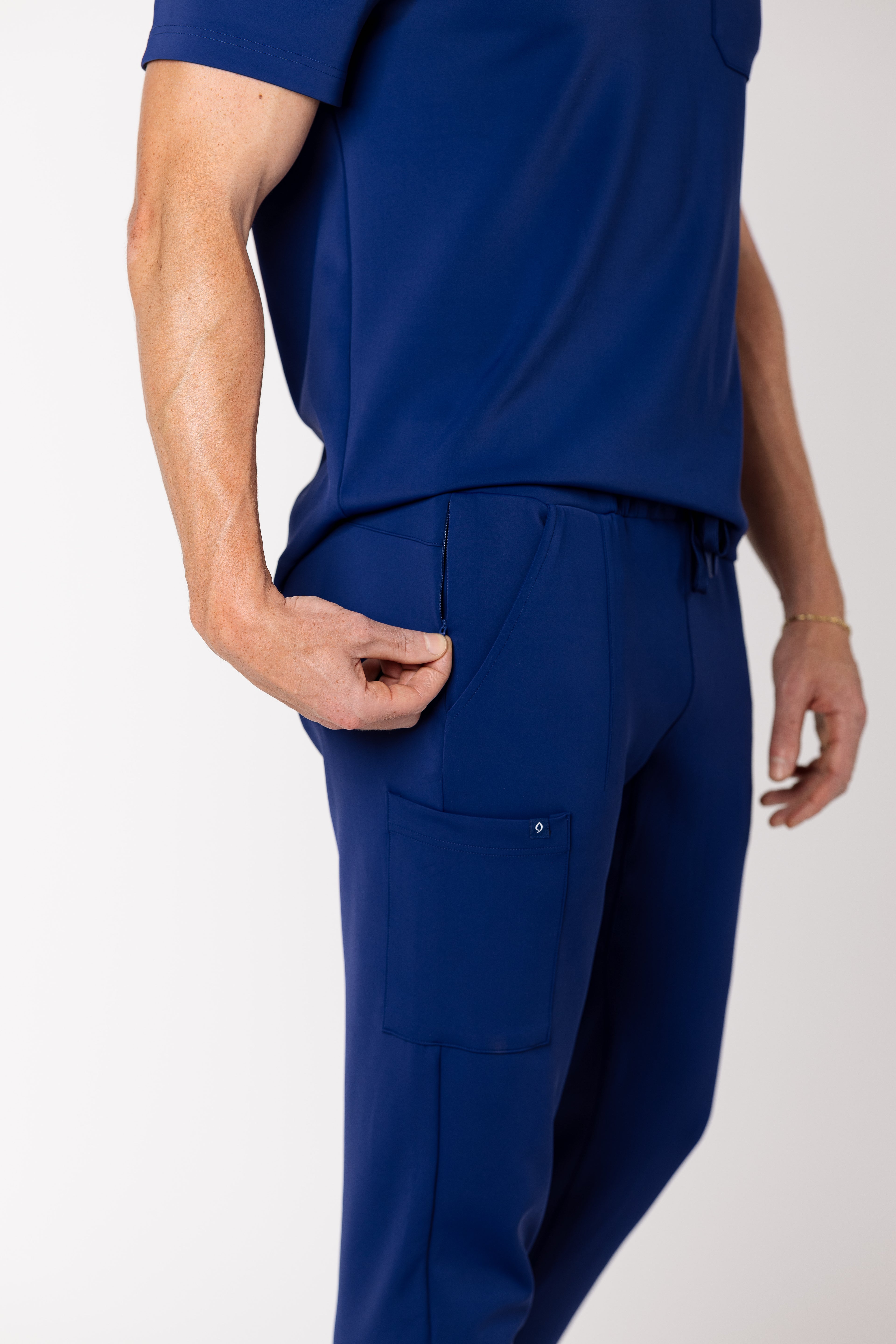 Men's Precision Jogger premium scrub pants in Ionic Blue