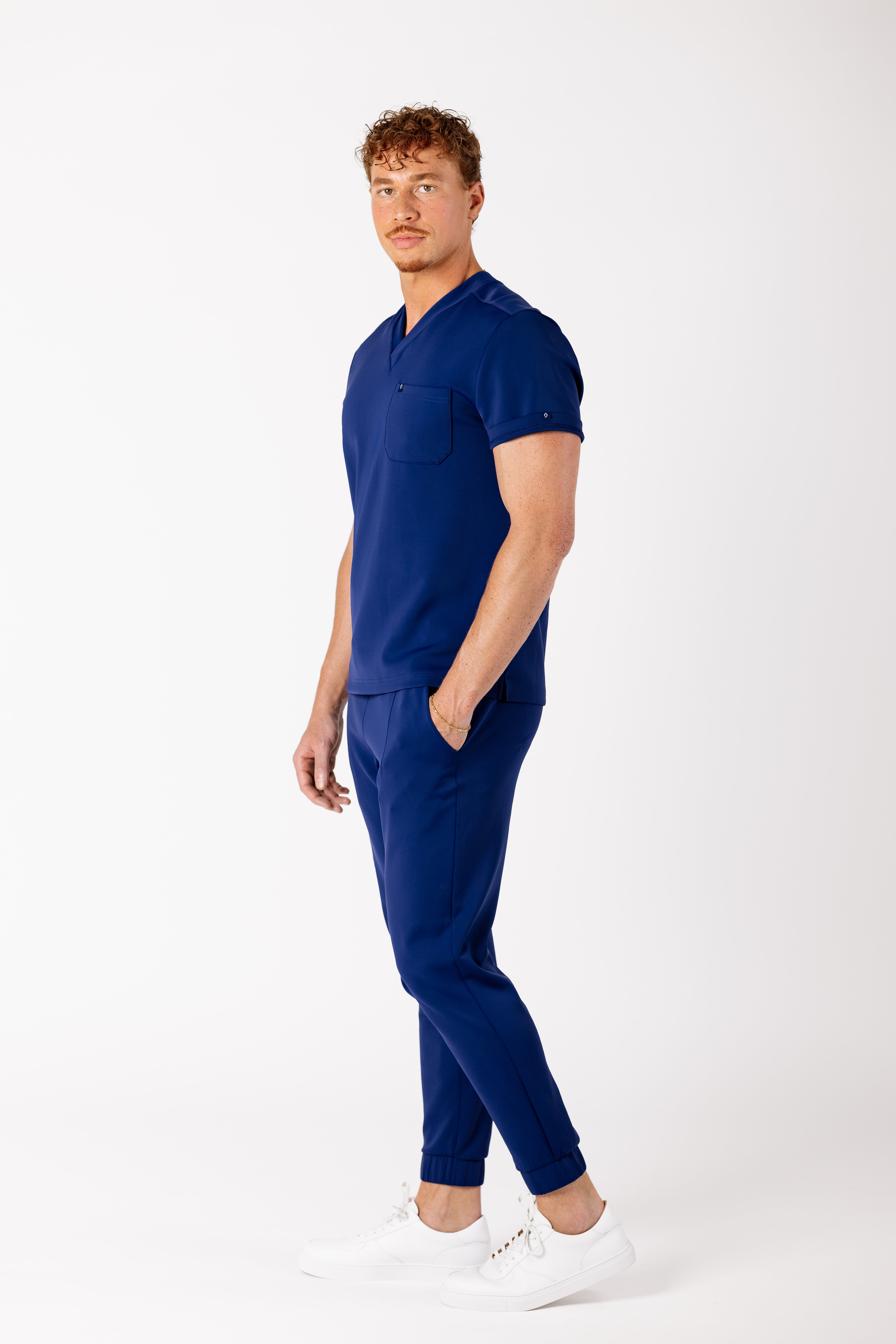 Men's Precision Jogger premium scrub pants in Ionic Blue