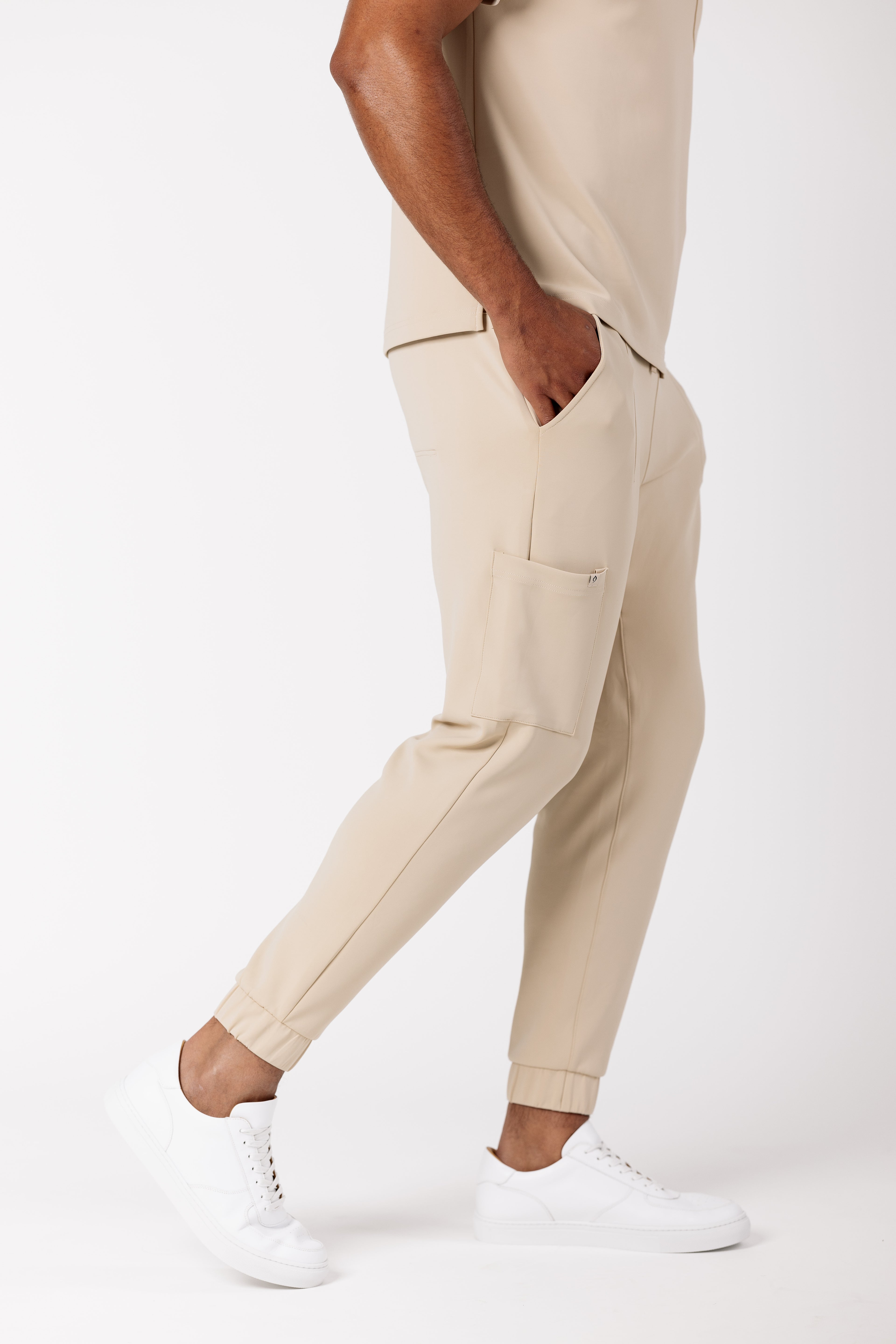 Men's Precision Jogger premium scrub pants in Desert Dune