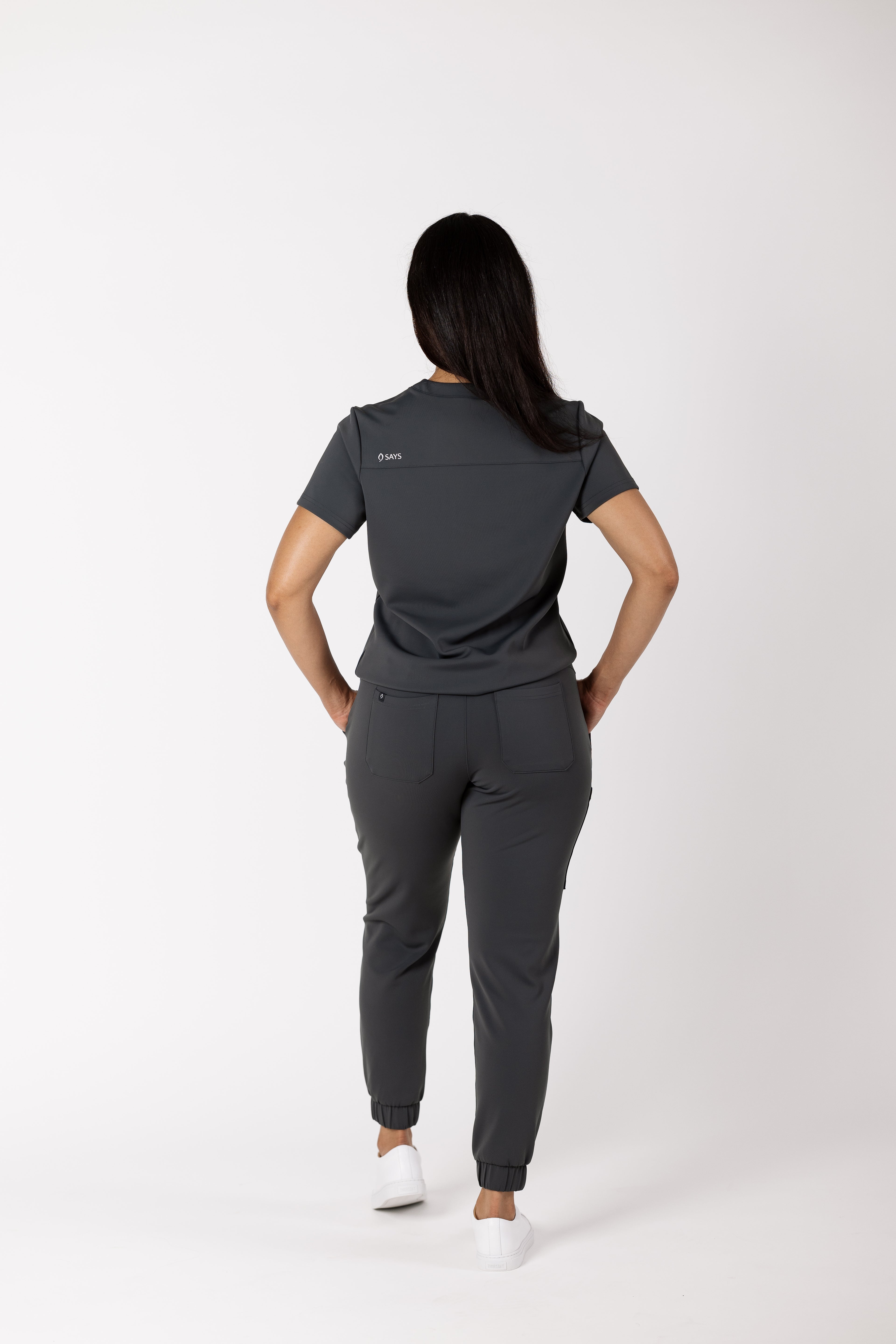 Women's Precision Jogger premium scrub pants in Tech Gray