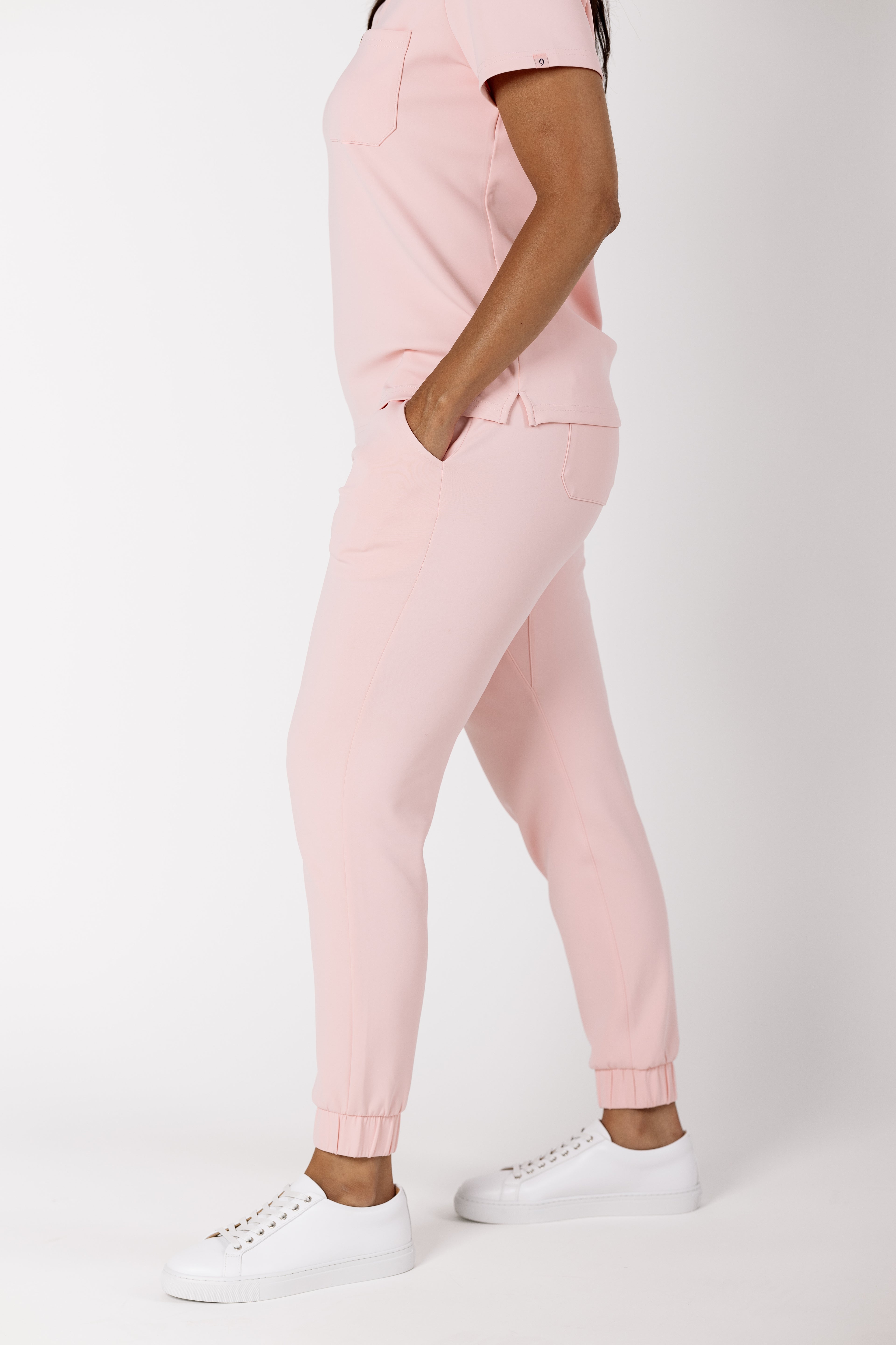 Women's Precision Jogger premium scrub pants in Desert Rose